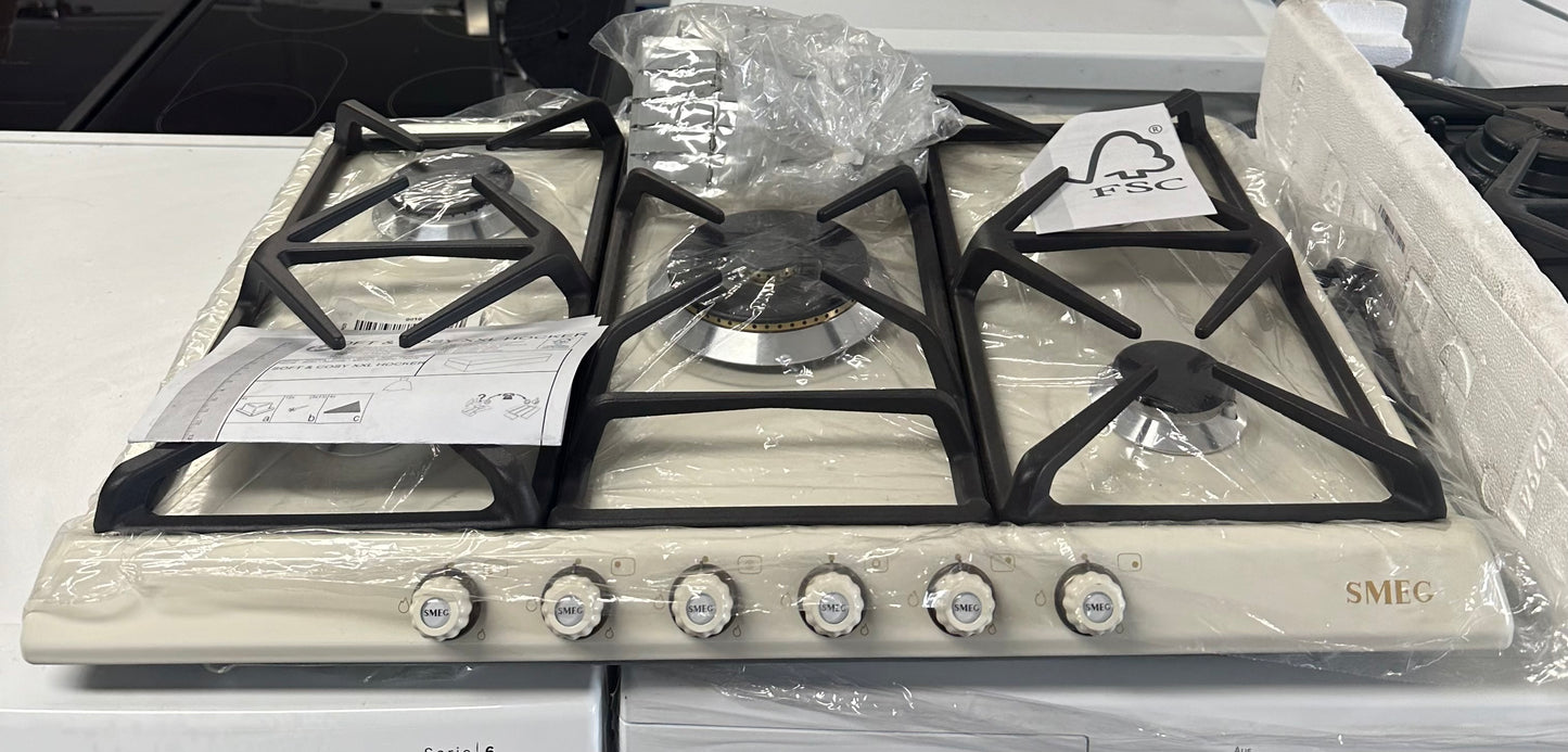 SMEG SR775POD CORTINA 70CM Inbouw gaskookplaat