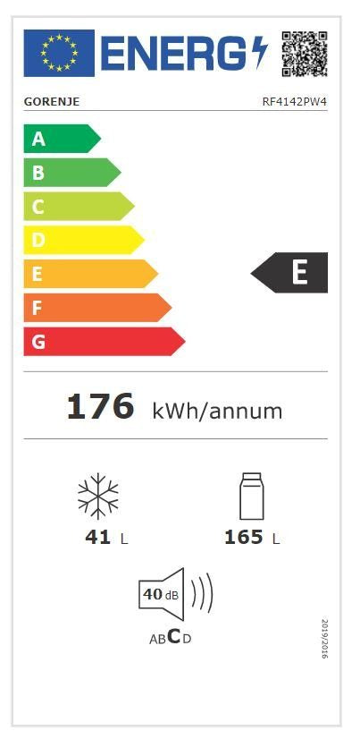 GORENJE || 143CM || Koelkast || Koelvriescombinatie || CrispZone || 206L || 55CM || RF4142PW4