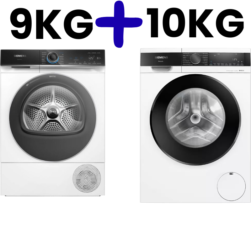 SIEMENS SET || 10KG+9KG || Warmtepompdroger + Wasmachine || WiFi || Self Cleaning Condensor || 1600T