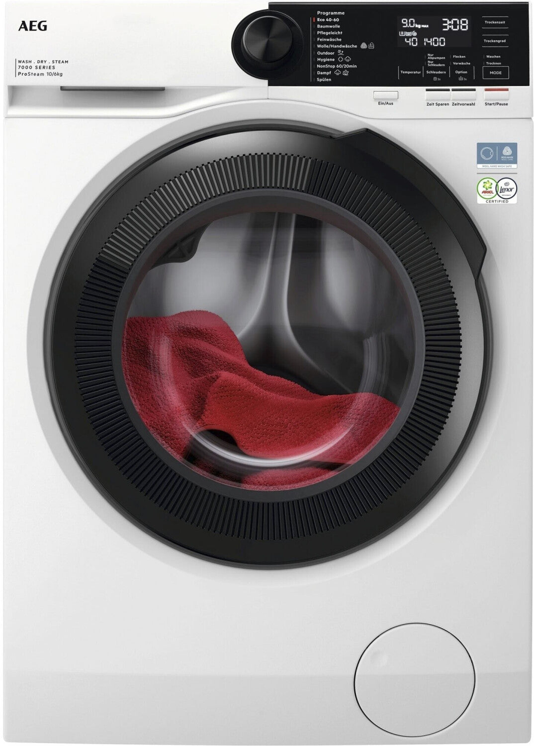 AEG 7000 Series ProSTEAM LWR7F65605 10KG / 6KG Was-Droogcombinatie