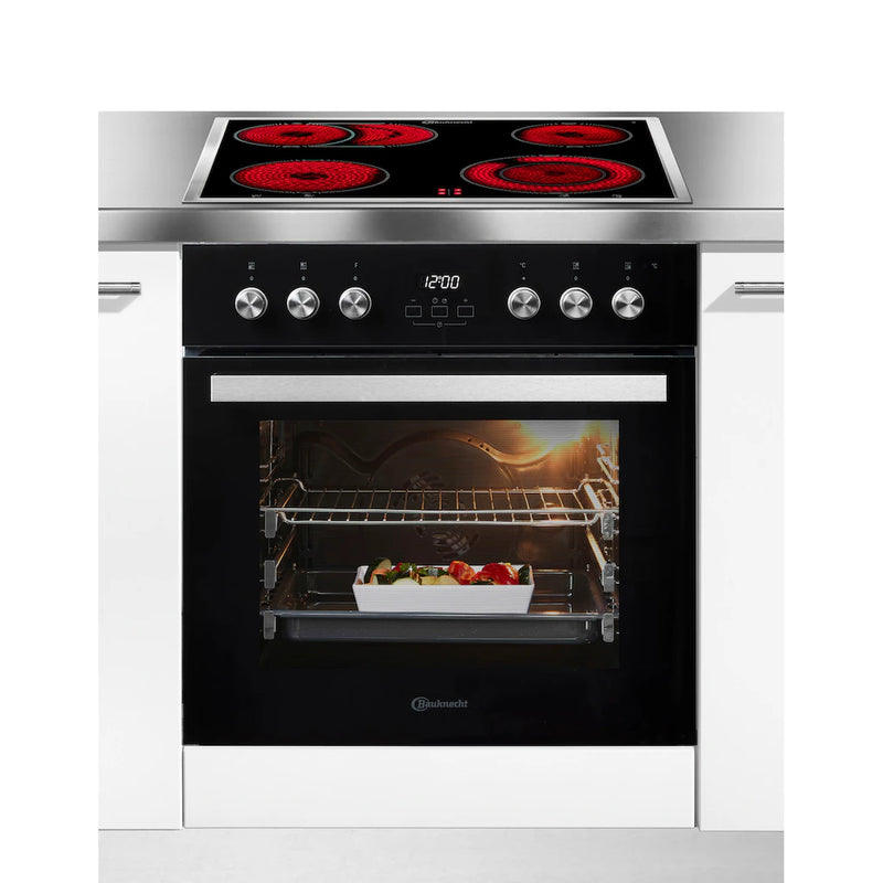 BAUKNECHT || Inbouw || Fornuis || Oven-kookplaatset || 65L || Hydrolyse || PowerHetelucht || HVS5 TH8VS3 ES