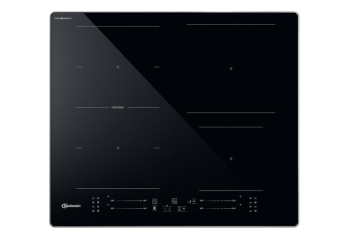 Bauknecht BS5860F CPAL 60cm inbouw inductiekookplaat met strak zwart glasdesign