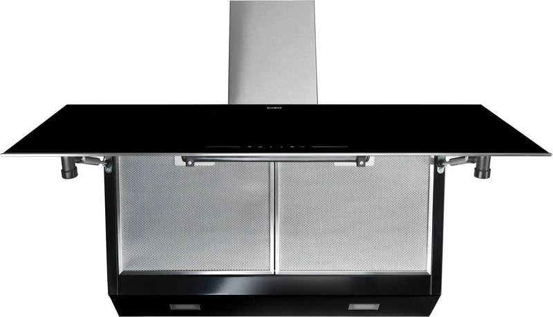 Beko BHCA96641BBHS 90cm wandafzuigkap strak geïntegreerd in een moderne keuken