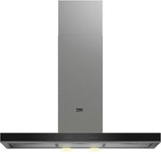 Beko BHCB93640BH wandschouwkap gemonteerd boven een kookplaat in de keuken