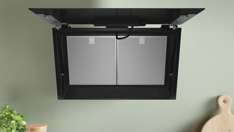 Bosch DWJ81AN60 schuine wandschouw afzuigkap, schuin vooraanzicht