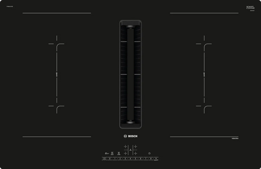 Bosch PVQ811F15E Serie 6 inductiekookplaat met geïntegreerde afzuiging vooraanzicht