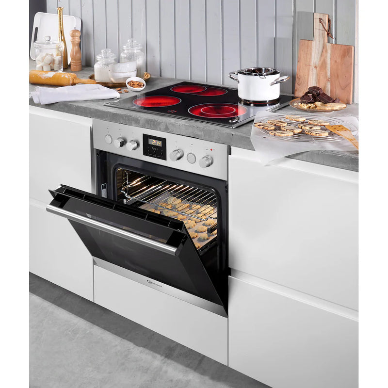 BAUKNECHT || 60CM || Inbouw || Fornuis || Oven + Kookplaat || 65L || DiamondClean || HVR2 KH5V2 IN