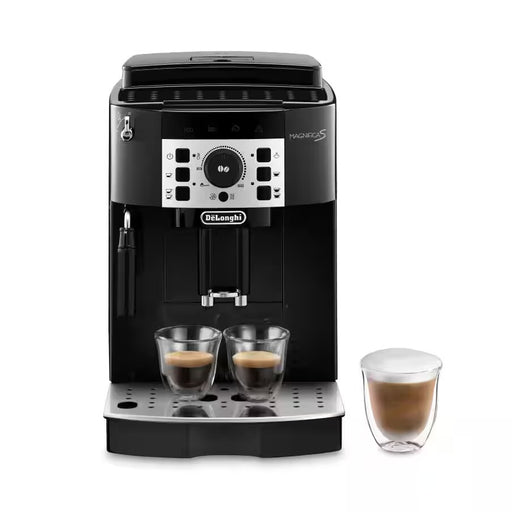 Compacte DELONGHI ECAM20.110.B met draaiknopbediening en koffie-uitloop – voordelig geprijsd bij Ado’s Witgoed in Wijchen