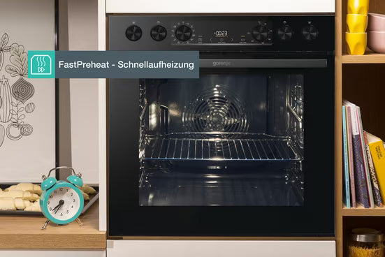 GORENJE || 77L || Inbouw || Fornuis || Oven-inductiekookplaat set || 60CM || GentleBake || AirFry || FrozenBake || PerfectGrill || BCSI737DBGOT