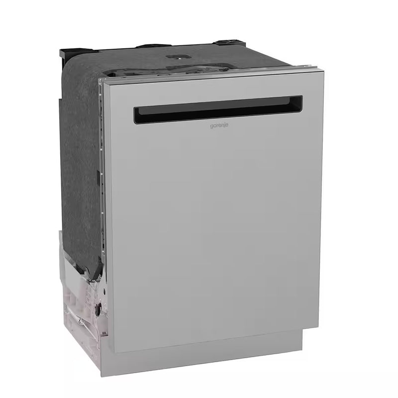 Gorenje GU673A65X vaatwasser met geopende deur en zicht op het ruime interieur