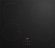 HII 64400 MT zwarte kookplaat vooraanzicht op het werkblad