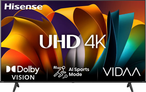 Hisense 85A6N 85 inch 4K UHD Smart TV vooraanzicht met groot scherm