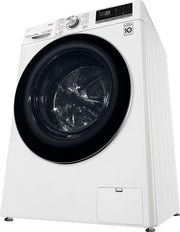 LG F6W105A wasmachine met geopende deur en zicht op de ruime wastrommel