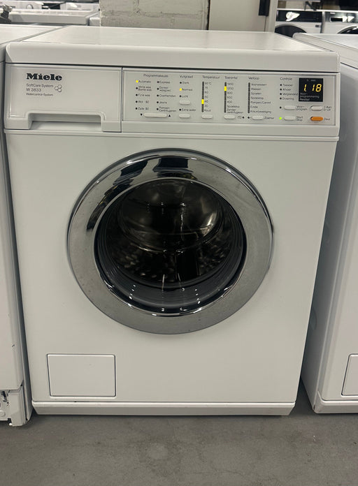 Miele SoftCare W3833 7kg vrijstaande voorlader wasmachine in wit