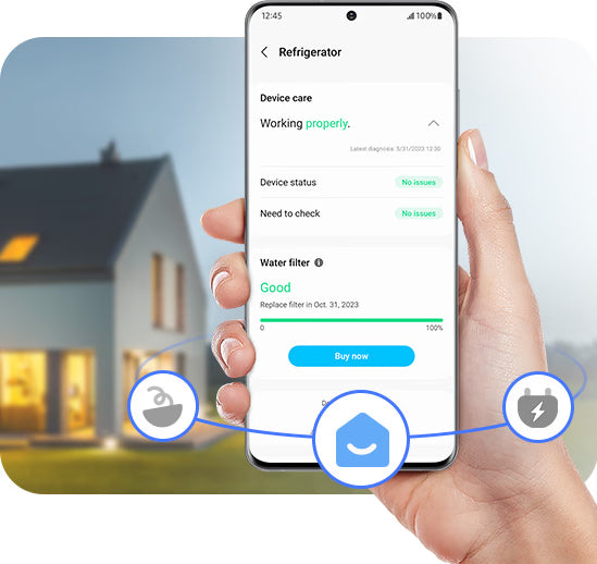 Vriesgedeelte van de Samsung RB38C607AS9 met meerdere transparante No Frost vrieslades
