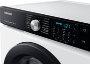 Zijaanzicht van de Samsung WW1EBBA049AE vrijstaande wasmachine