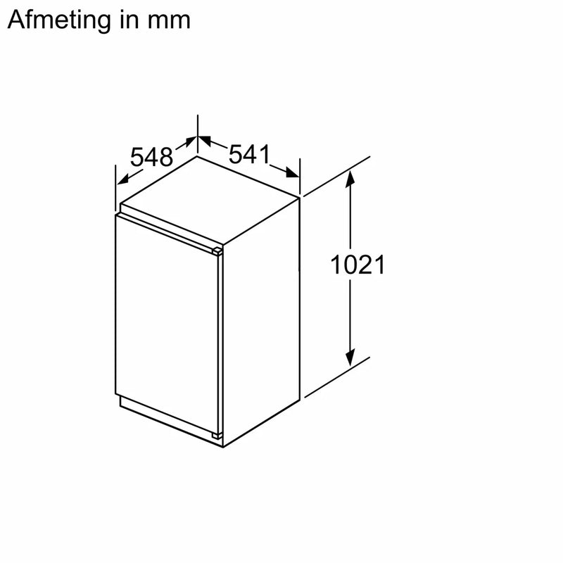 Siemens KI32LNSE0 inbouw koelkast strak geïntegreerd in een keukenkast