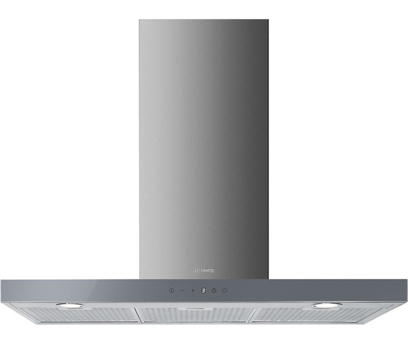 SMEG KS905SXE2 90cm Linea wandafzuigkap in rvs en glas vooraanzicht
