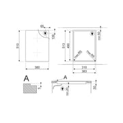 SMEG SIM3323D 38cm inductiekookplaat als compacte oplossing in een moderne keuken