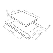 SMEG SR764PO Cortina 60cm gaskookplaat strak ingebouwd in het keukenwerkblad
